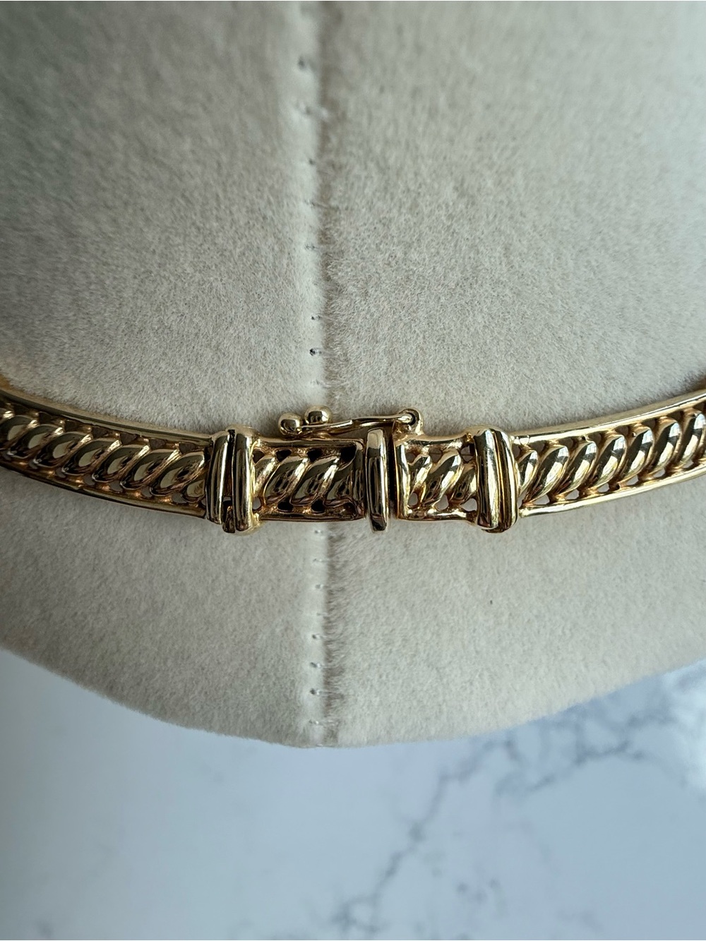 Vintage Italian 14K Gold Woven Mesh Necklace • 16” • 25g✨ - Picture 5 of 7